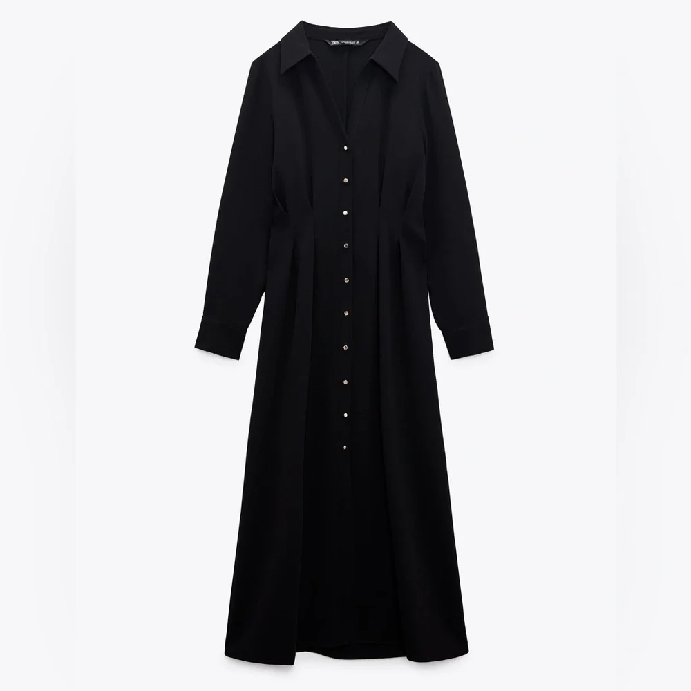 Zara Black Midi Dress - Picture 10 of 10